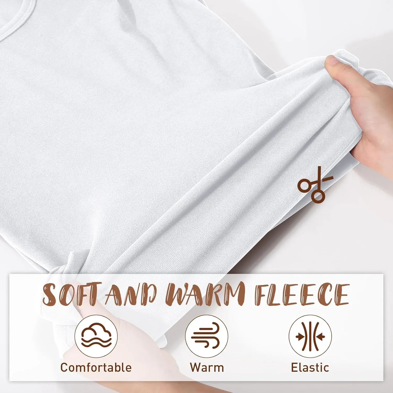 3 Pcs Womens Thermal Tank Tops Fleece Cami Underwear Tops Soft Sleeveless Undershirt Warm Base Layer Vest