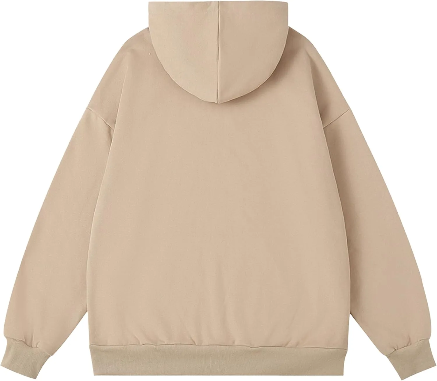 Aelfric Eden Women Hoodies Oversized Fleece Sweatshirts Unisex Solid Basic Letter Hoodie Long Sleeve Fall Y2k Pullovers Top
