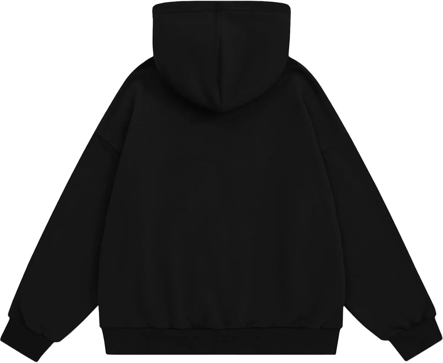 Aelfric Eden Women Hoodies Oversized Fleece Sweatshirts Unisex Solid Basic Letter Hoodie Long Sleeve Fall Y2k Pullovers Top