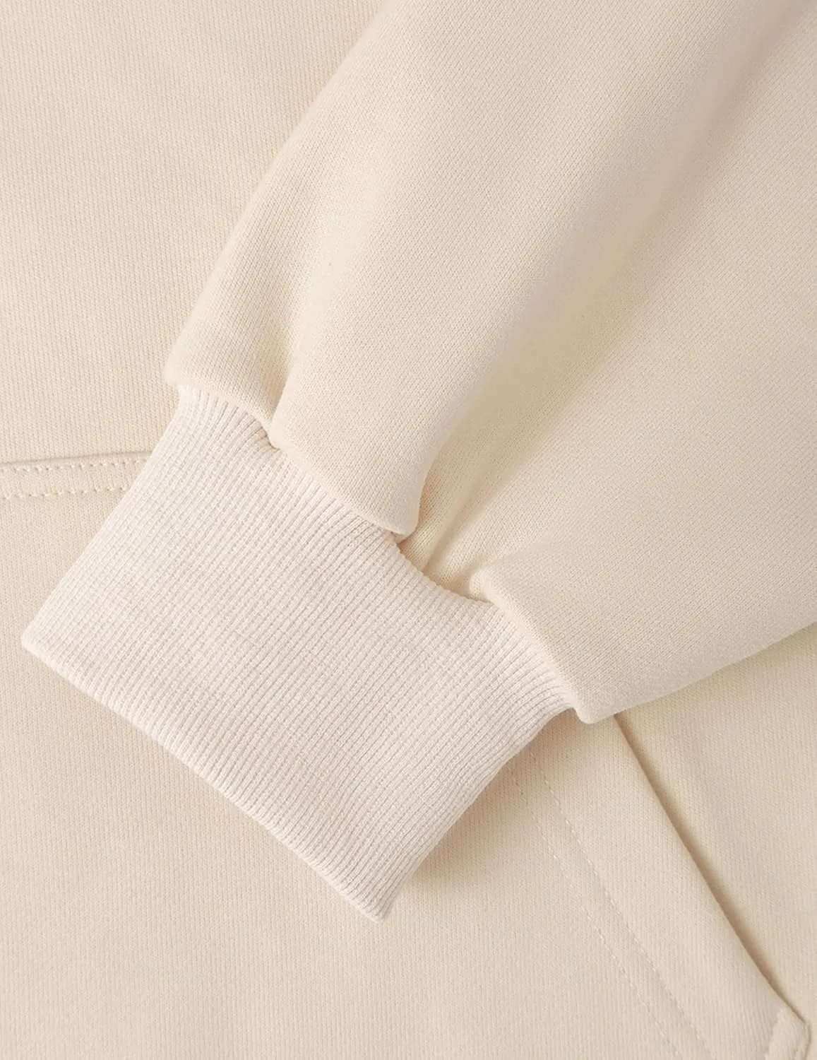 Aelfric Eden Women Hoodies Oversized Fleece Sweatshirts Unisex Solid Basic Letter Hoodie Long Sleeve Fall Y2k Pullovers Top