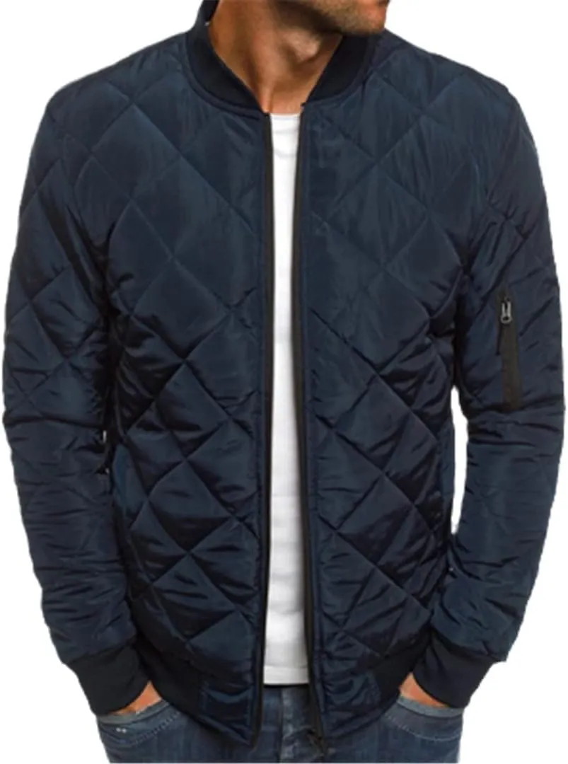 Autumn Winter Men's Bomber Jacket Outwear Thick Warm Fashion Slim Cotton Padded Baseball Coats