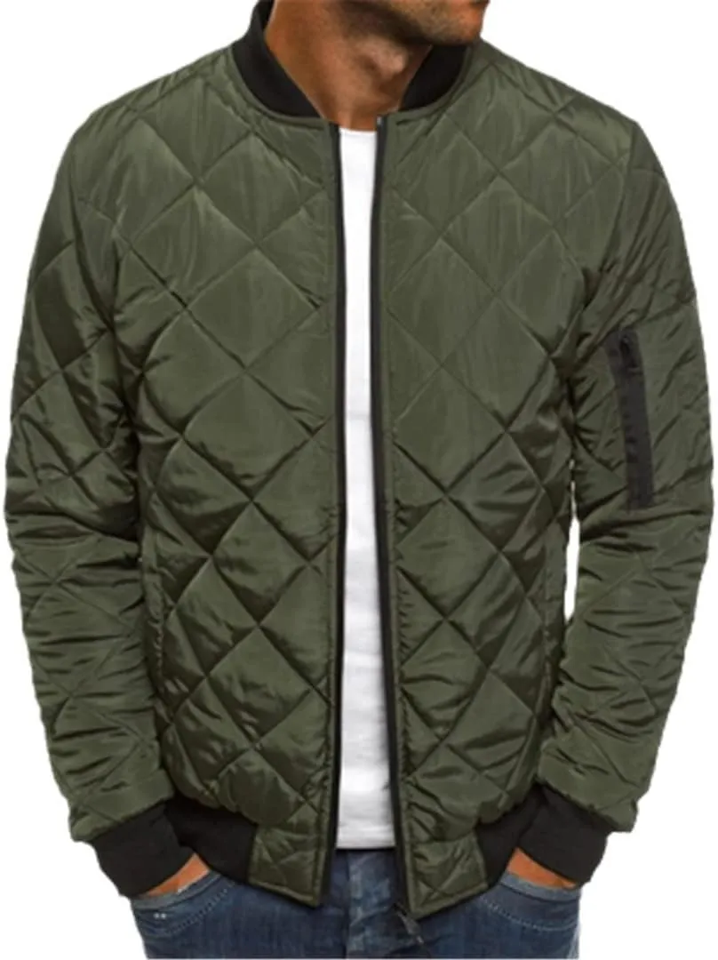 Autumn Winter Men's Bomber Jacket Outwear Thick Warm Fashion Slim Cotton Padded Baseball Coats