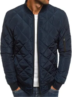 Autumn Winter Men's Bomber Jacket Outwear Thick Warm Fashion Slim Cotton Padded Baseball Coats