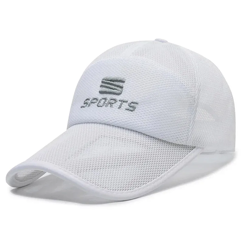 Breathable Mesh Outdoor Baseball Cap - Unisex Sun Visor