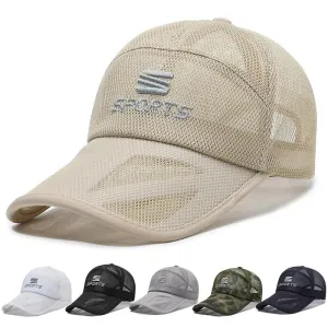 Breathable Mesh Outdoor Baseball Cap - Unisex Sun Visor