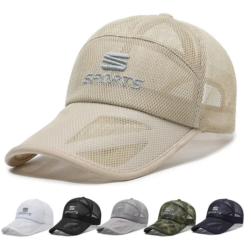 Breathable Mesh Outdoor Baseball Cap - Unisex Sun Visor