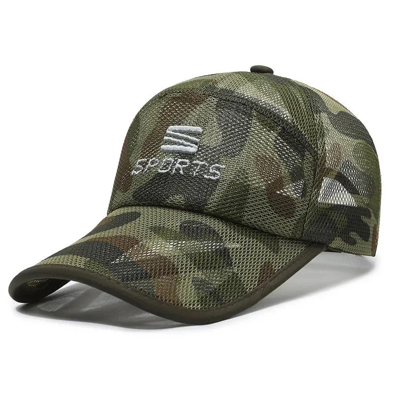 Breathable Mesh Outdoor Baseball Cap - Unisex Sun Visor