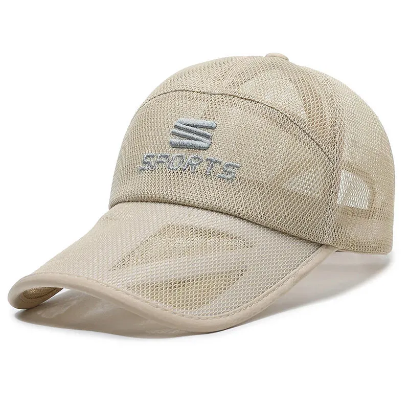 Breathable Mesh Outdoor Baseball Cap - Unisex Sun Visor