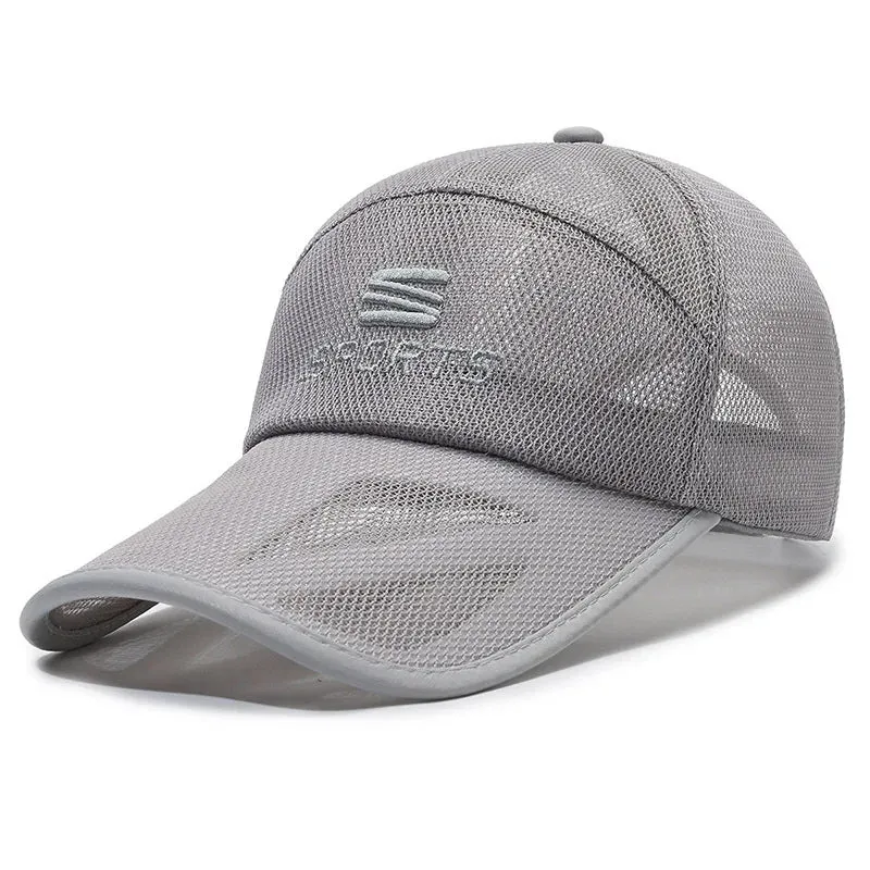 Breathable Mesh Outdoor Baseball Cap - Unisex Sun Visor
