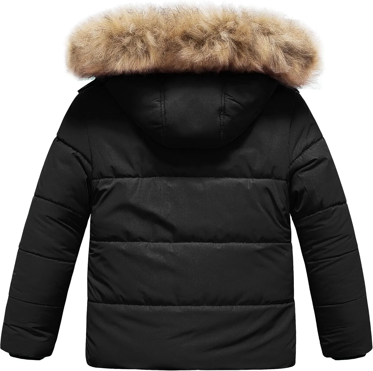 Chrisuno Girl's Water Resistant Winter Coats Warm Fleece Lined Outwear Ski Snow Jacket With Removable Hood