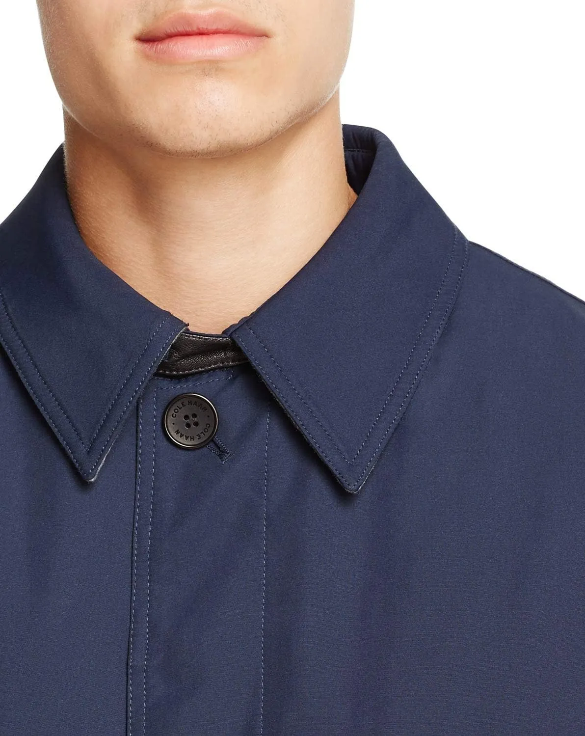 Cole Haan Men's Water Resistant Rain Coat with Removable Liner