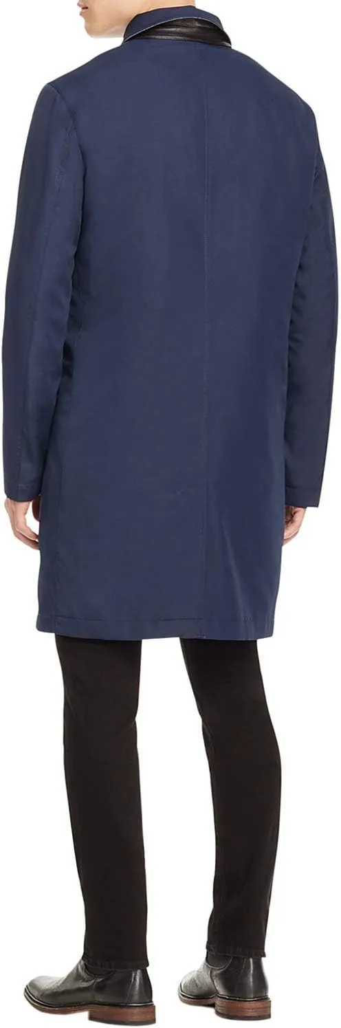 Cole Haan Men's Water Resistant Rain Coat with Removable Liner
