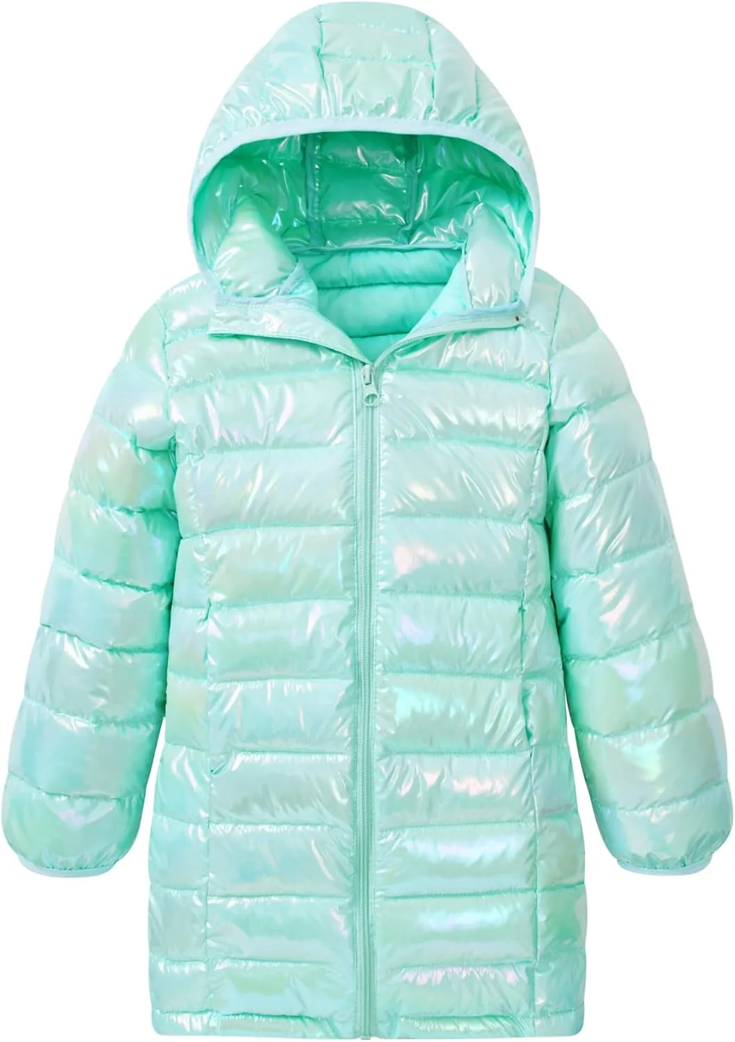 Cutemile 6-12 Years Girls Winter Jacket Long Puffer Coat Water Resistant with Hooded