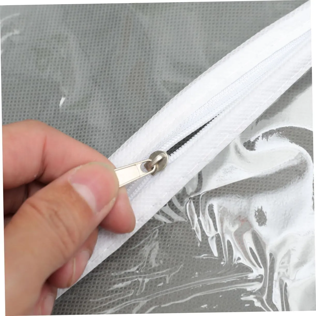 DECHOUS Household Clothing Bag Suit Cover for Garment Protection Water-resistant (grey)