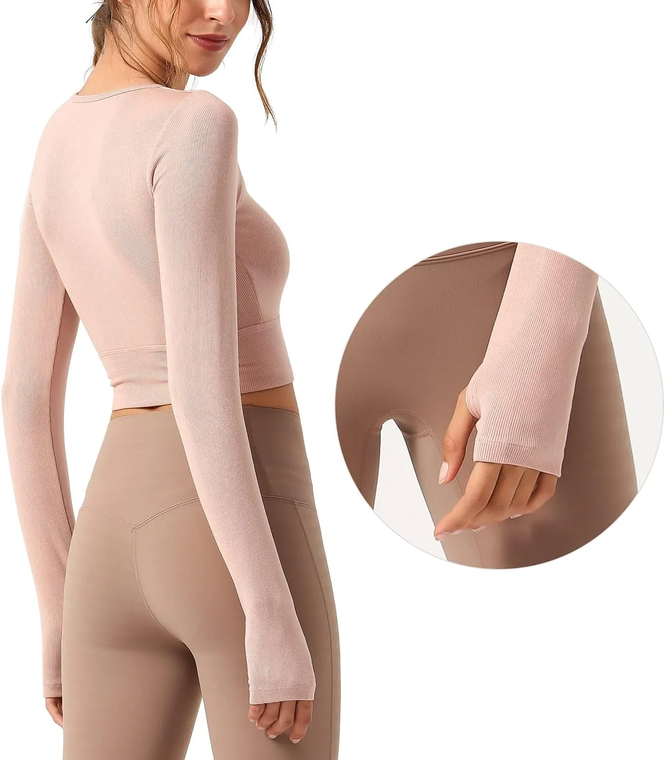 DREAM SLIM Women's Lightweight Cropped Cardigan Long Sleeve Crew Neck Basic Classic Casual Button Down Soft Knit Sweaters