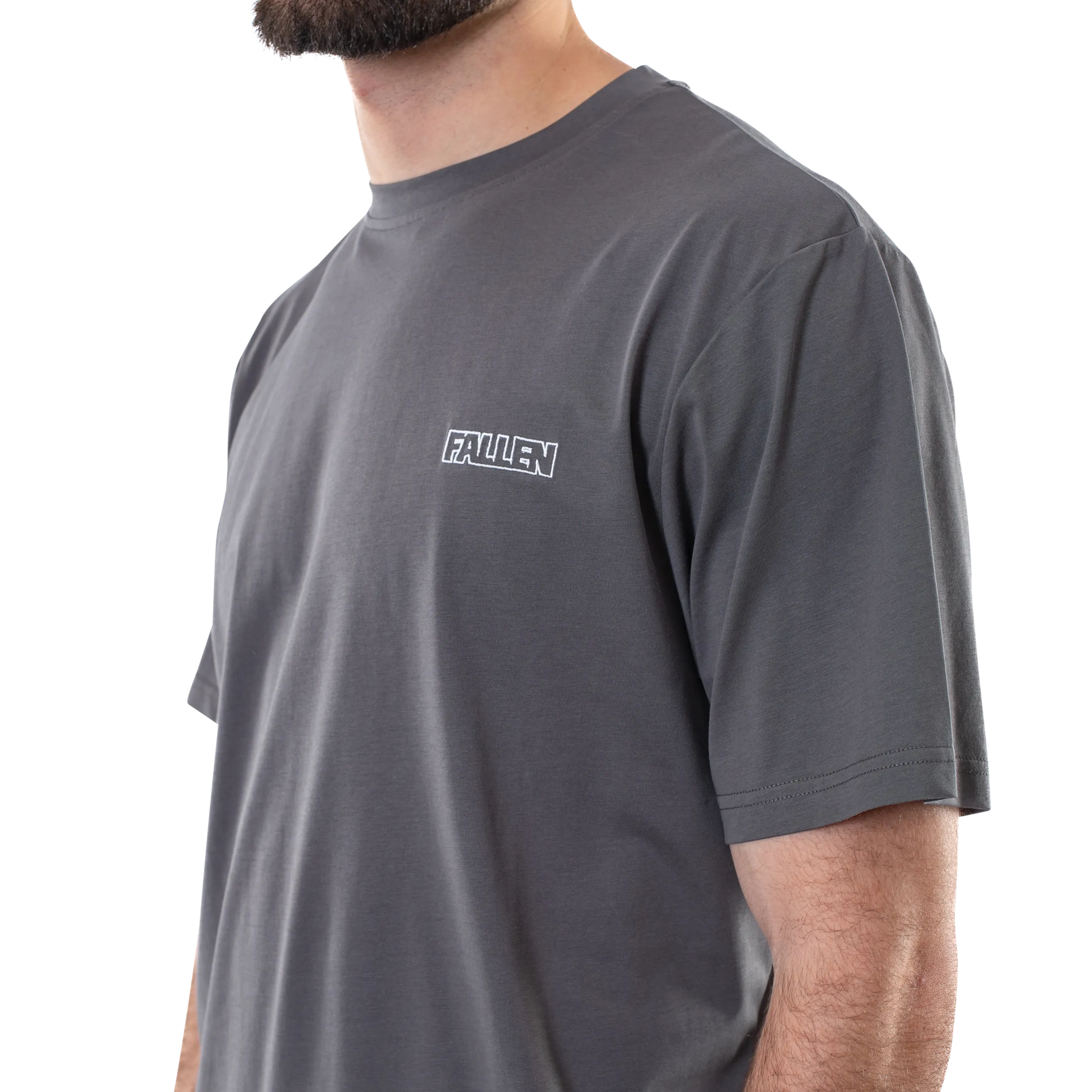 EASY TEE - ASPHALT/WHITE