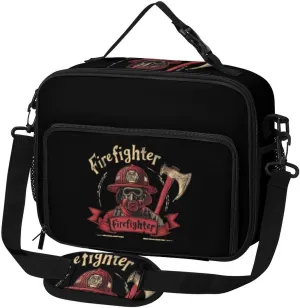 Firefighter Saver Large Insulated Lunch Bag Reusable Lunch Cooler Bags Tote for Work Picnic Outdoor