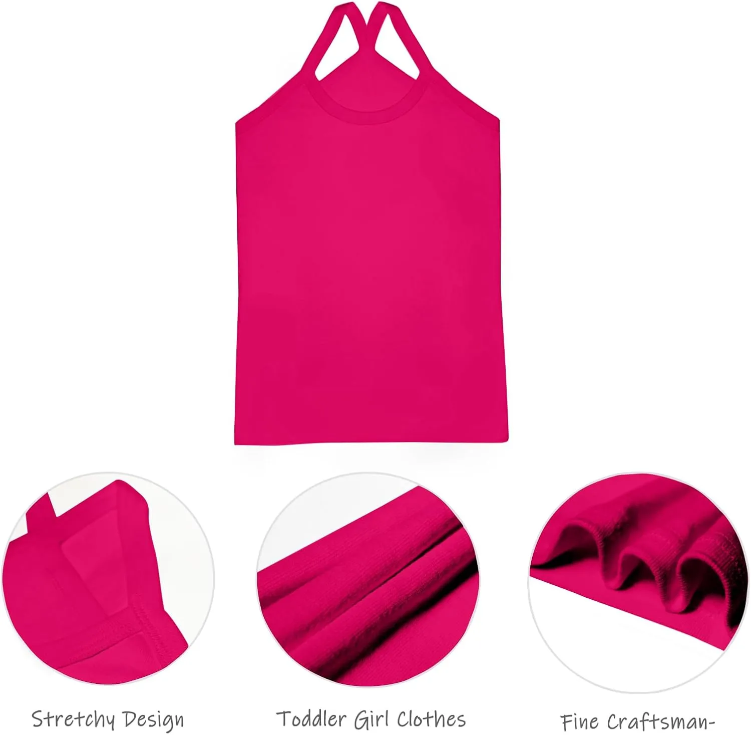 Girls' Undershirts Soft Dance Tank Tops Undershirts
