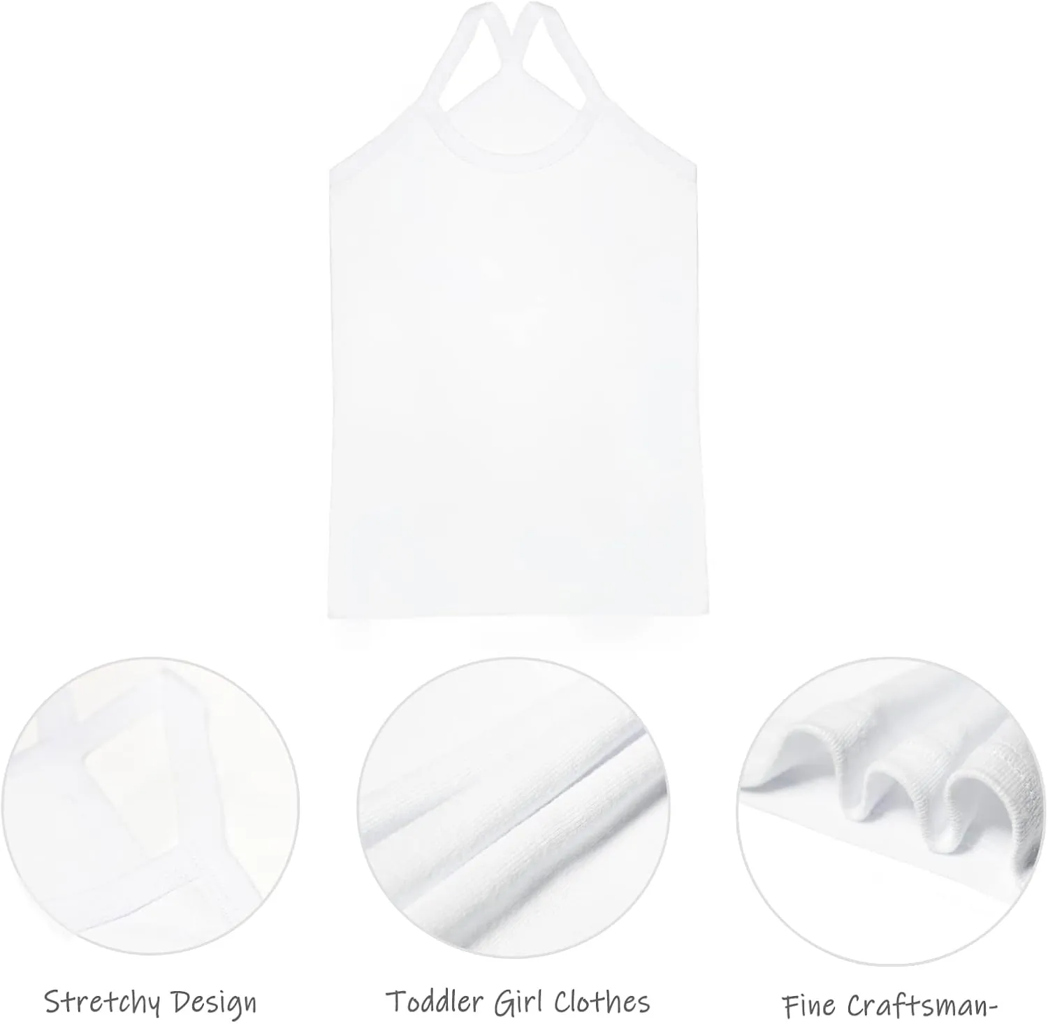 Girls' Undershirts Soft Dance Tank Tops Undershirts