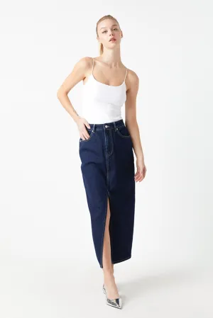 Grey Lab - Denim Maxi Skirt