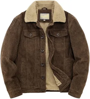 Haitpant Male Cotton Padded Jackets Warm Loose Parka Short Corduroy Coat Winter Solid Zip Casual Windbreaker
