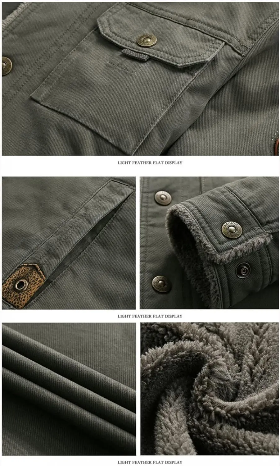 Haitpant Men's Winter Cotton Lapel Warmth Jacket Youth Thick Down Coats Top Thick Casual Cotton-Padded Outerwear