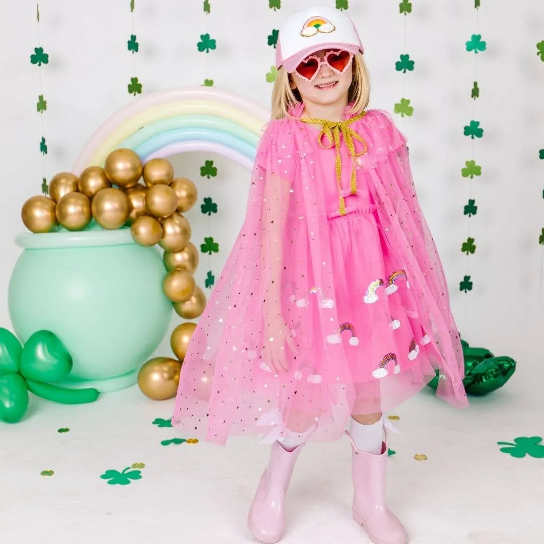 Hot Pink Star Cape - Dress Up - Kids