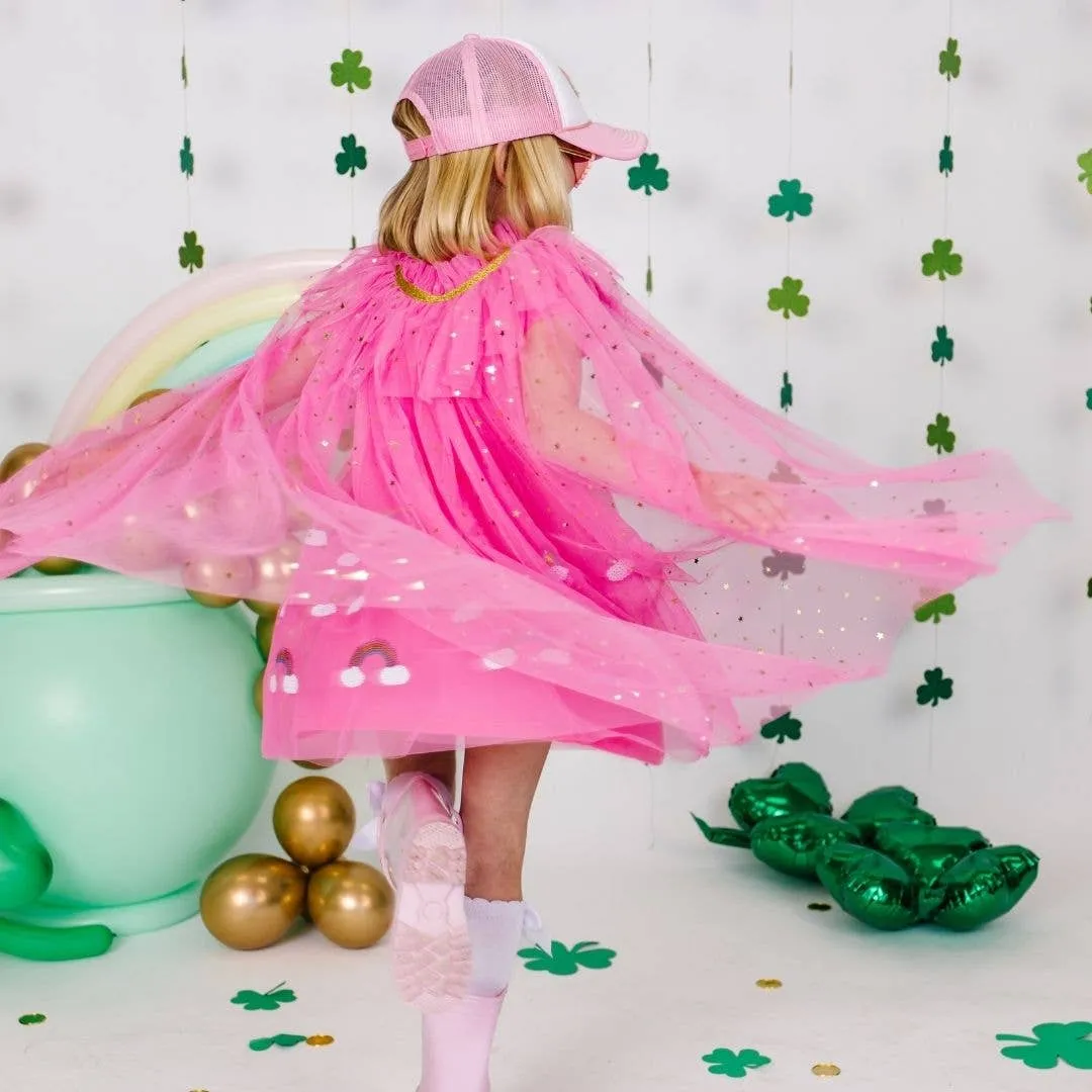 Hot Pink Star Cape - Dress Up - Kids