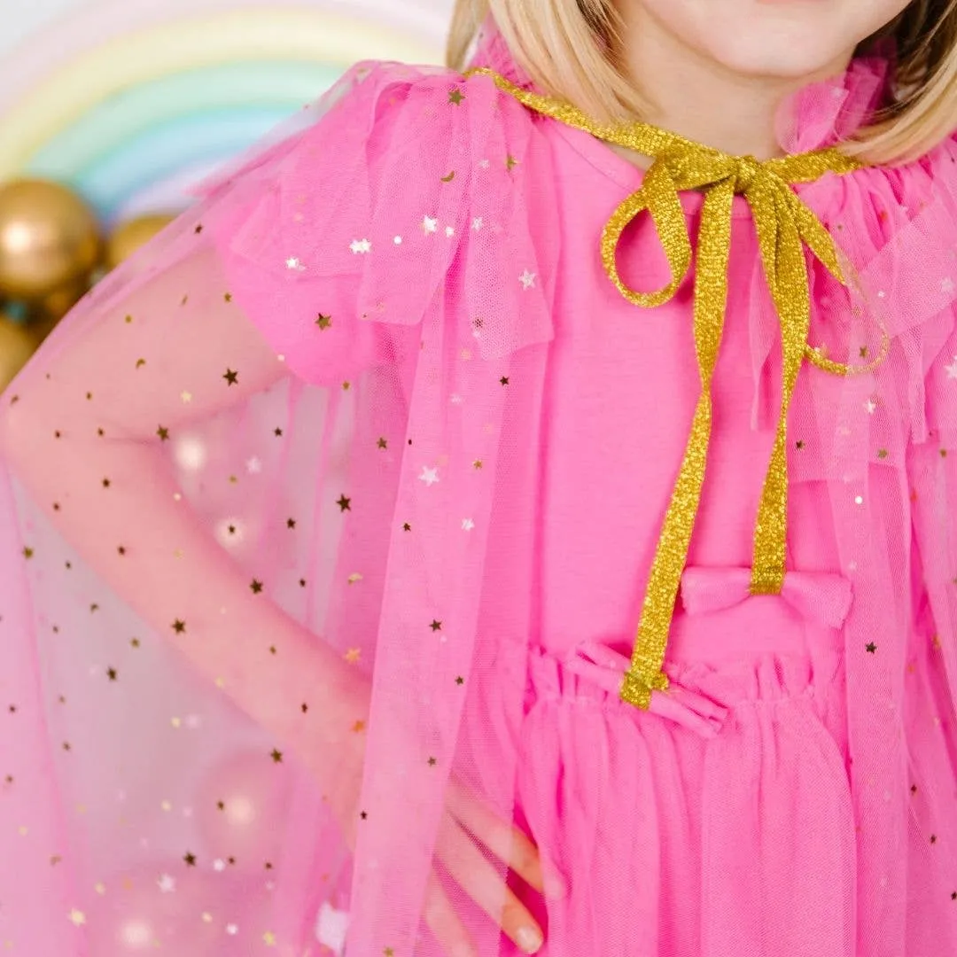 Hot Pink Star Cape - Dress Up - Kids