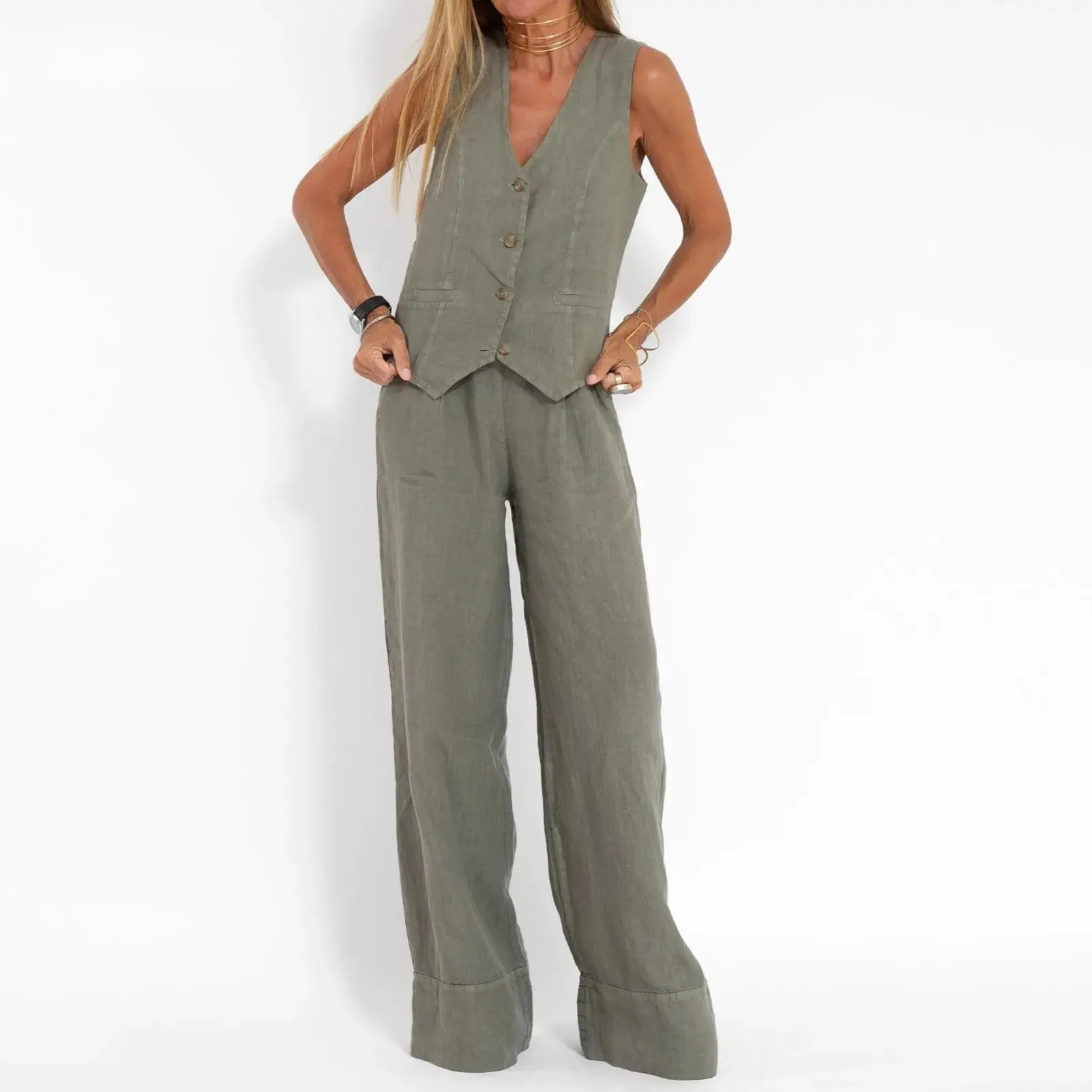 Ivyshape | Breezy Two-Piece Set