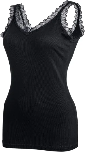 Lace Camisole Tops for Women,Soft Stretch Ribbed Womens Cami