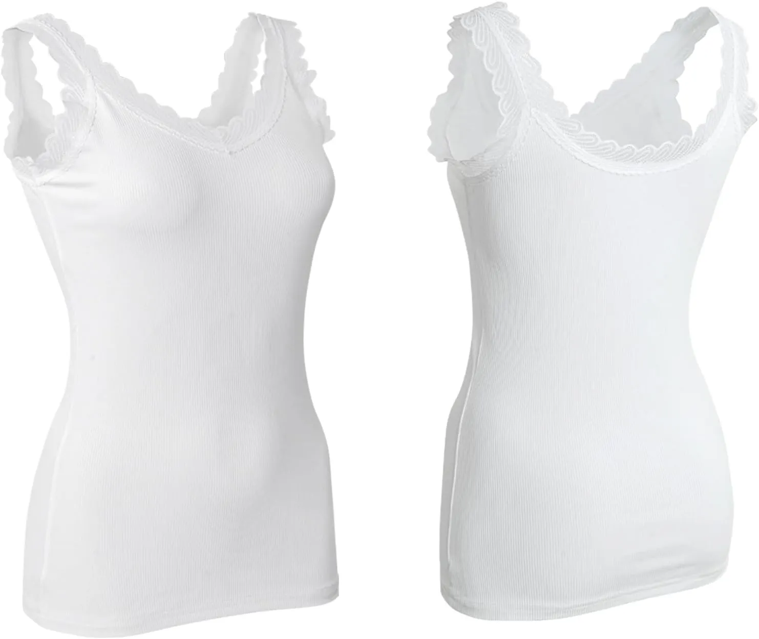 Lace Camisole Tops for Women,Soft Stretch Ribbed Womens Cami