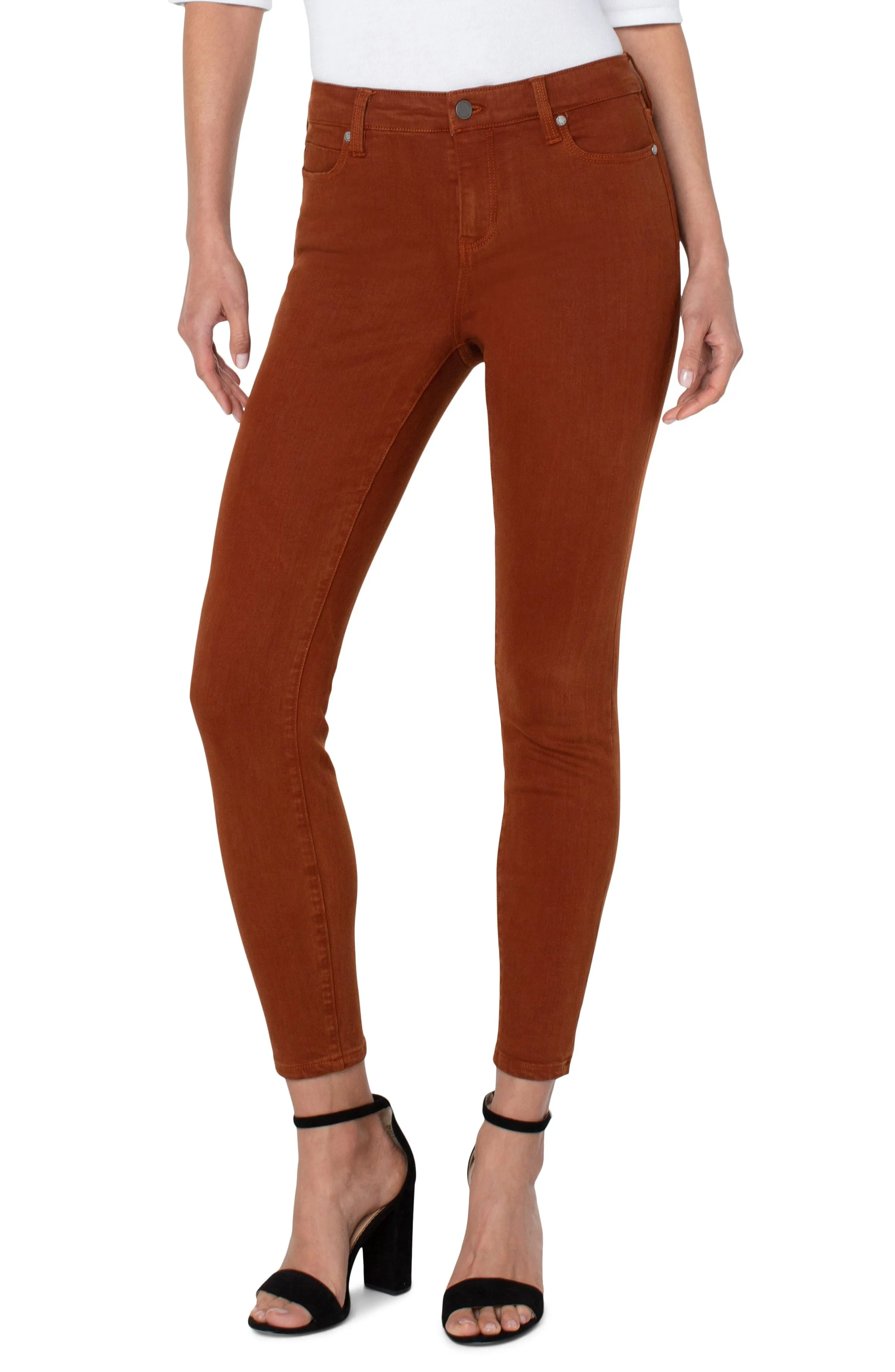 Liverpool Abby Ankle Skinny In Cognac