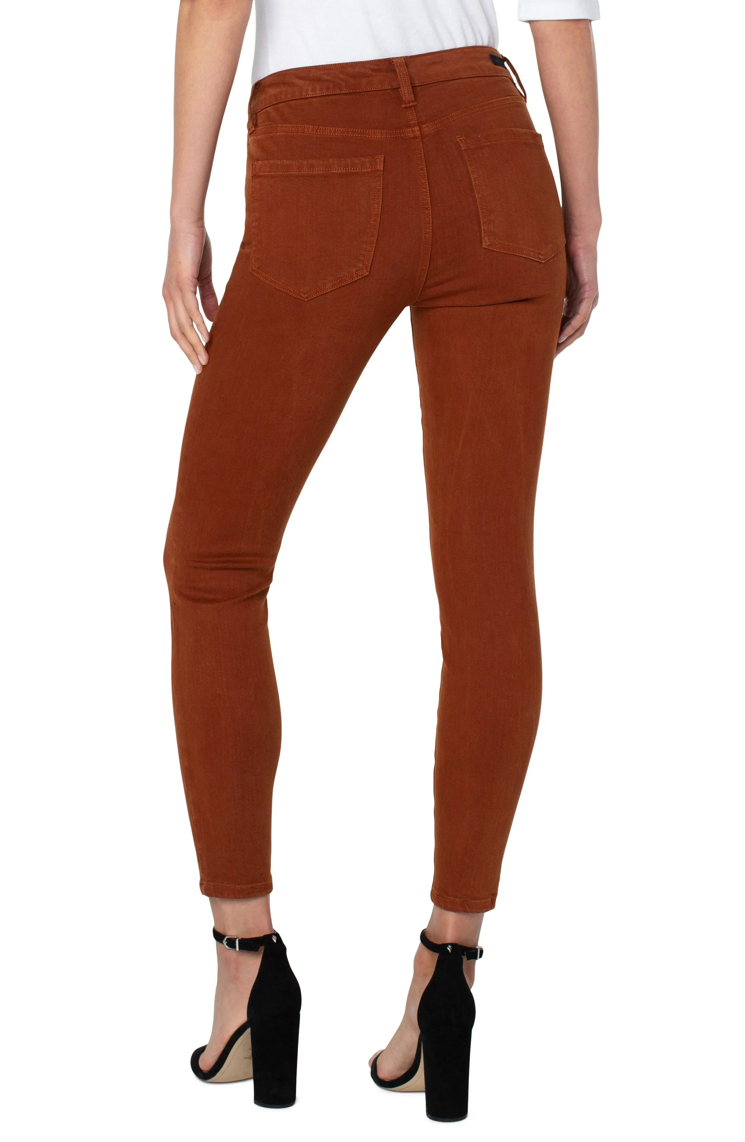 Liverpool Abby Ankle Skinny In Cognac