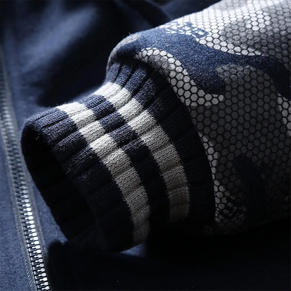 MACHLAB Men's Pullover Winter Workout Fleece Hoodie Jackets Full Zip Wool Warm Thick Coats