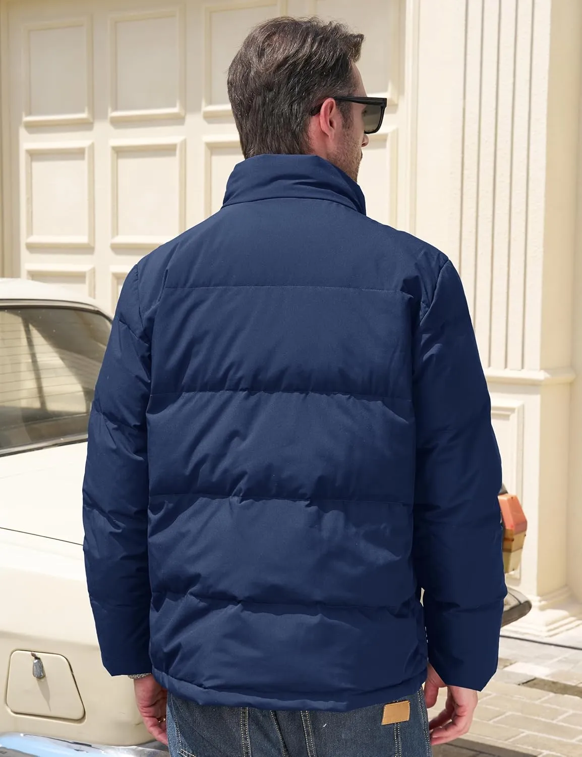 MAGCOMSEN Men's Down Jacket Warm Puffer Jacket Winter Coats Water Resistant Windproof Insulated Jacket