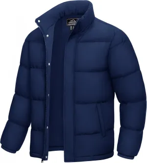 MAGCOMSEN Men's Down Jacket Warm Puffer Jacket Winter Coats Water Resistant Windproof Insulated Jacket