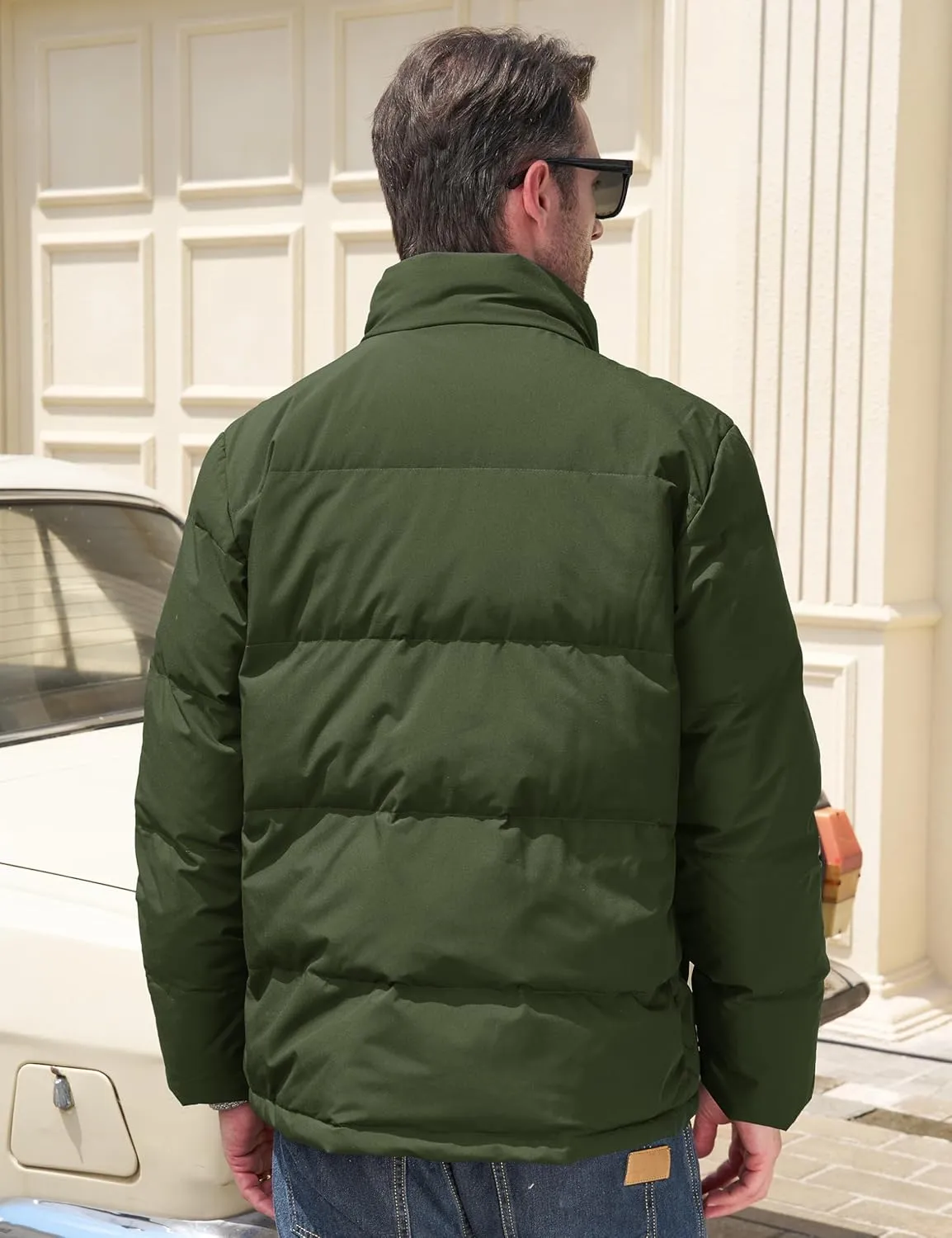 MAGCOMSEN Men's Down Jacket Warm Puffer Jacket Winter Coats Water Resistant Windproof Insulated Jacket