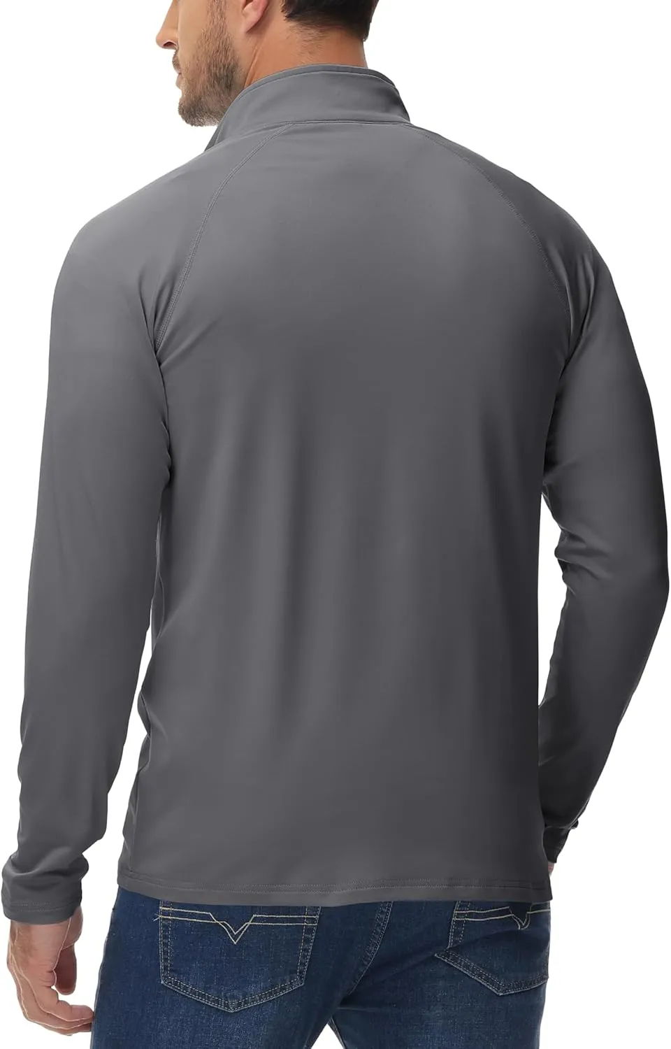 MAGCOMSEN Men's Quarter Zip Pullover Long Sleeve Sweatshirts Fleece Lined Golf Pullover Thermal Gym Workout Tops
