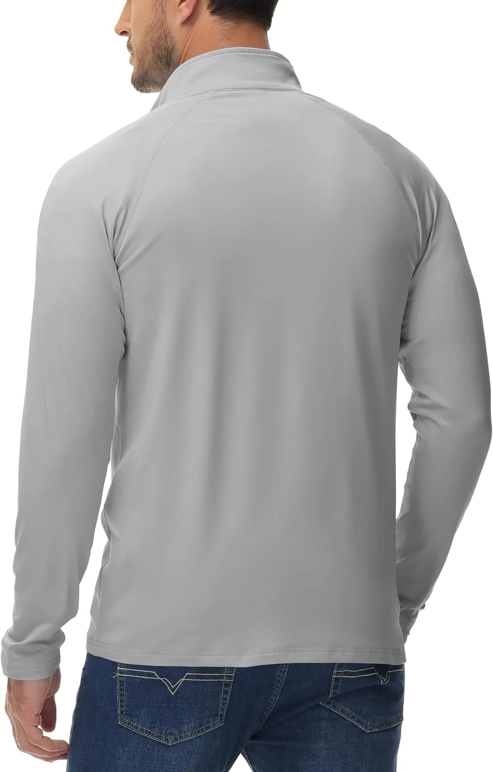 MAGCOMSEN Men's Quarter Zip Pullover Long Sleeve Sweatshirts Fleece Lined Golf Pullover Thermal Gym Workout Tops