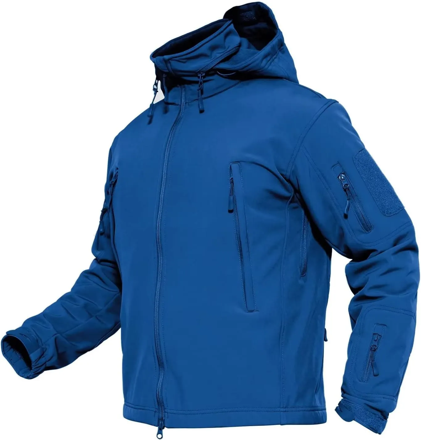 MAGCOMSEN Men's Tactical Jacket Winter Snow Ski Jacket Water Resistant Softshell Fleece Lined Winter Coats Multi-Pockets
