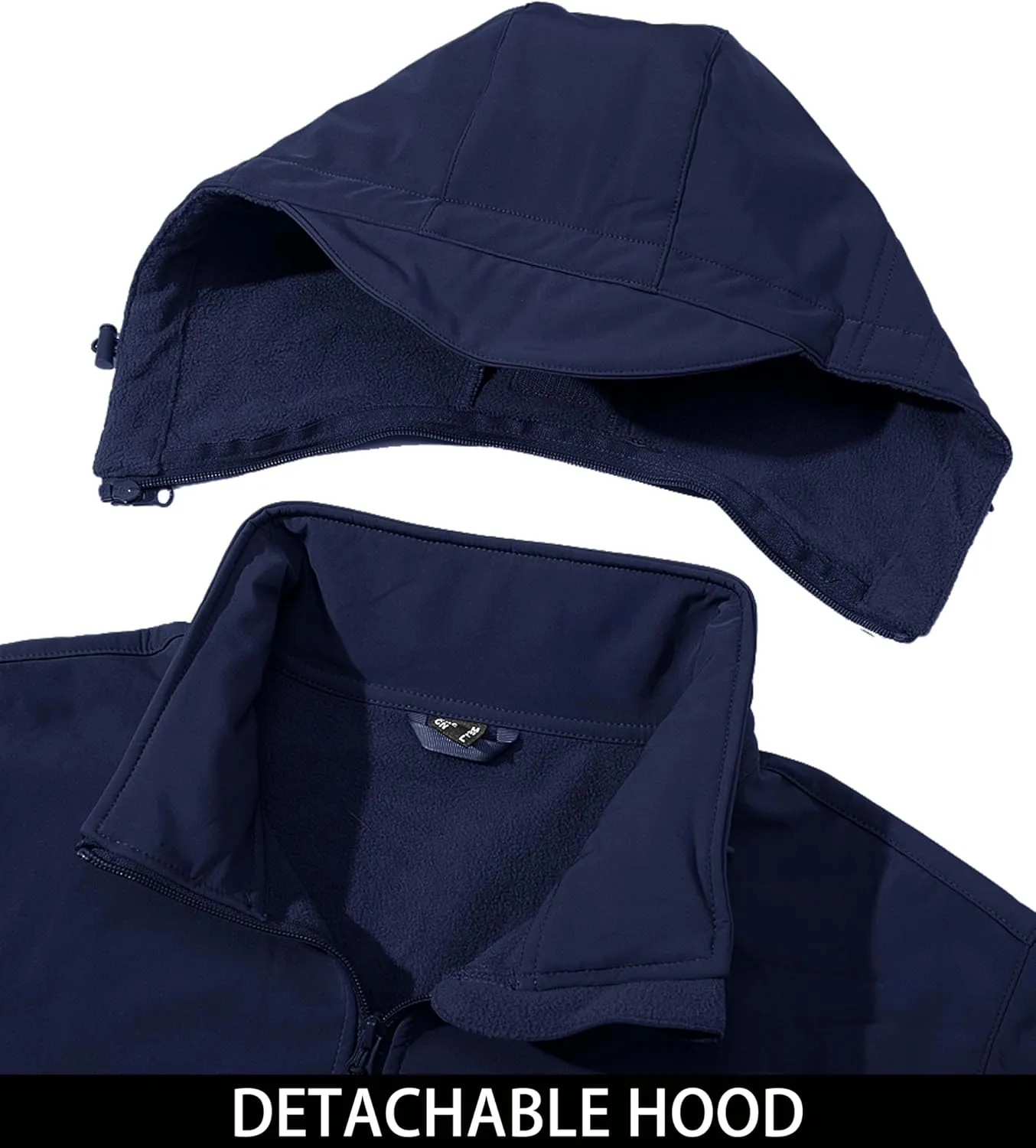 MAGCOMSEN Men's Tactical Jacket Winter Snow Ski Jacket Water Resistant Softshell Fleece Lined Winter Coats Multi-Pockets