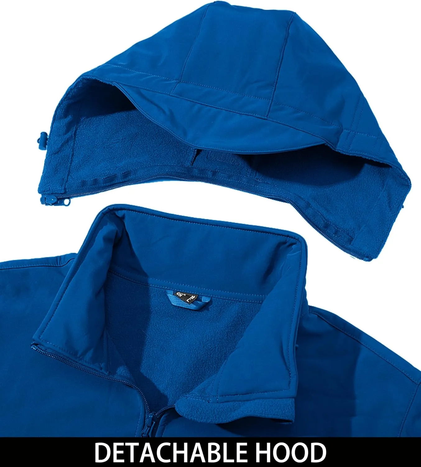 MAGCOMSEN Men's Tactical Jacket Winter Snow Ski Jacket Water Resistant Softshell Fleece Lined Winter Coats Multi-Pockets
