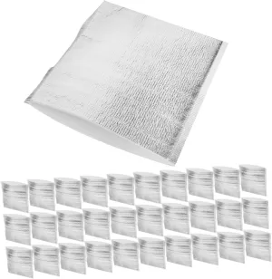 MAGICLULU Rmal Bags 50pcs Aluminum Insulated Cooler Bag Insulated for Shipping Insulated Mailers for Cold Shipping