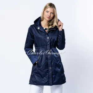 Marble Longline Jacket - Style 6579-103 (Navy)