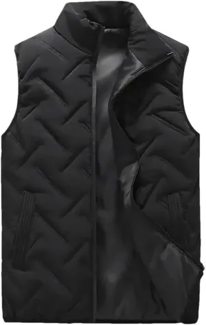 Men Vest Jackets Thick Vests Man Sleeveless Coats Warm Cotton-Padded Veste
