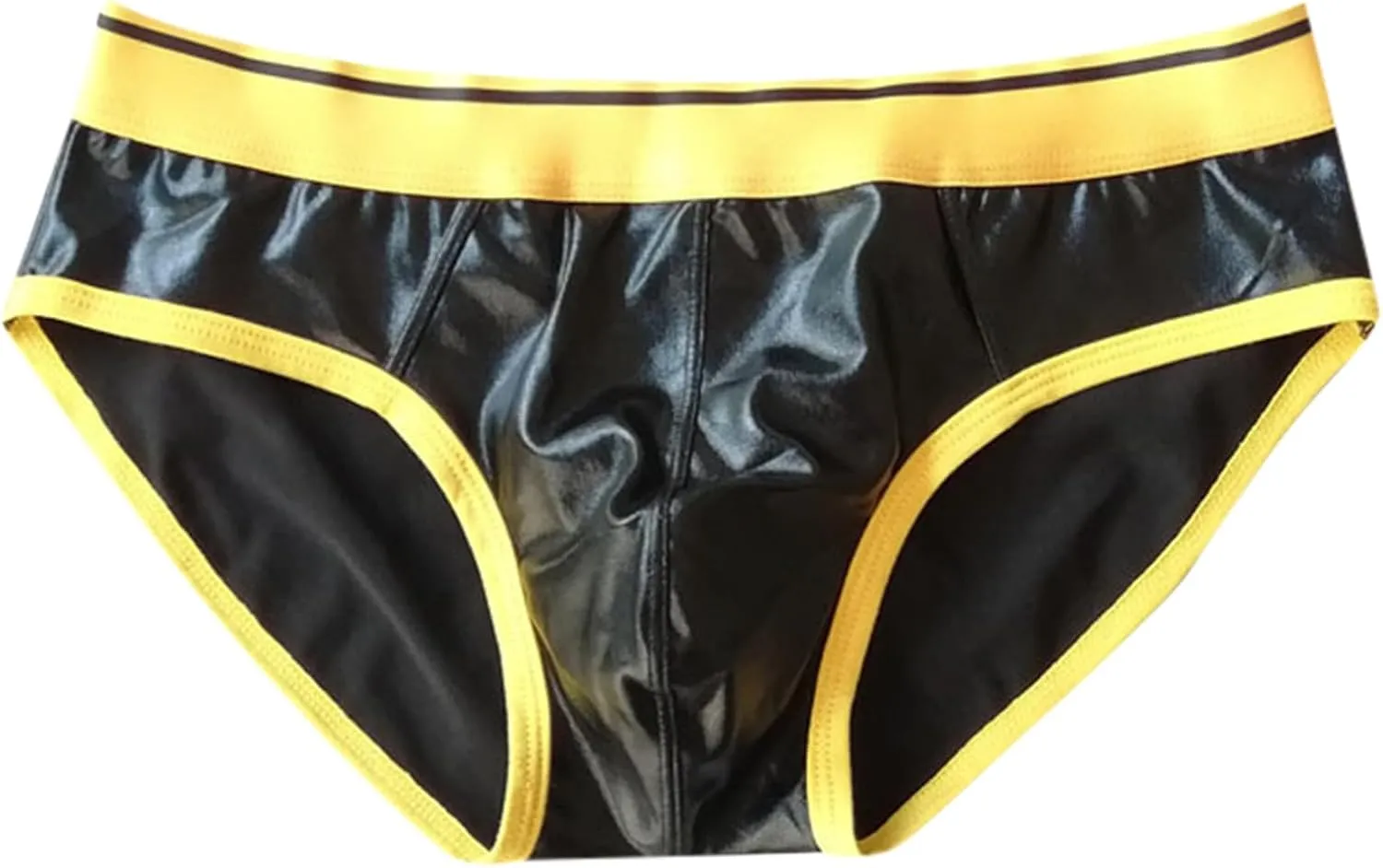 Men's Sexy Underpants Thongs Leather Low Rise Shiny Underwear 3D pouch Jockstrap T-Back G-String Briefs Panties