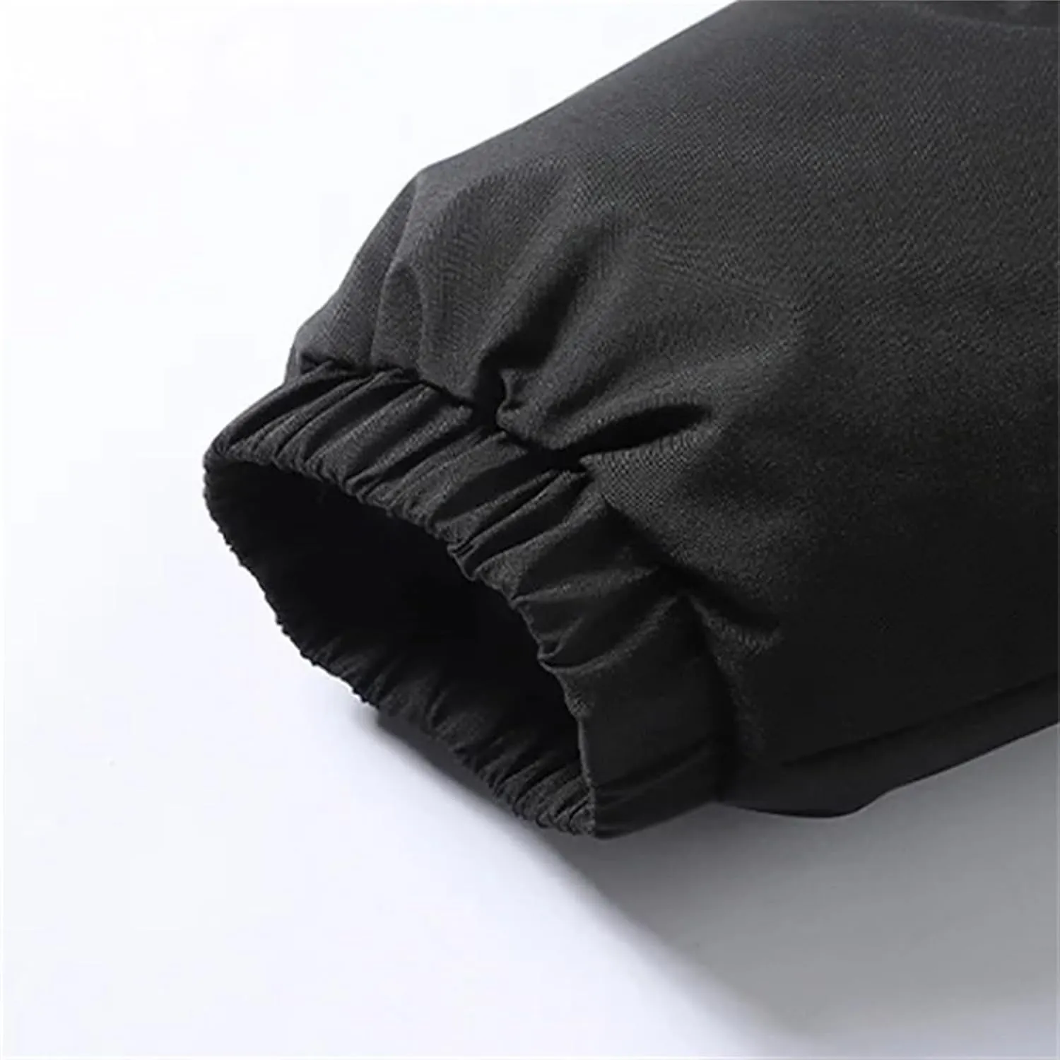 Men's Stand Collar Winter Cotton-Padded Coat - Loose, Solid Color, Thick Coat, Down Coat