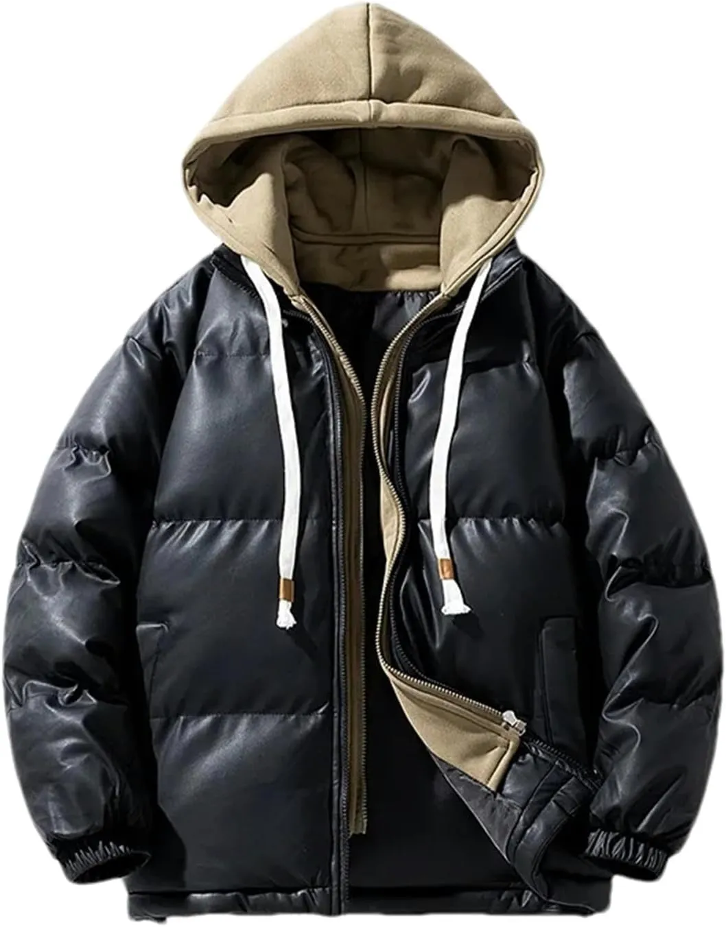 Men's Winter Bread Cotton-padded Jackets Warm Thick Men Trendy Hooded Windproof Parkas Casual Jacket Coats