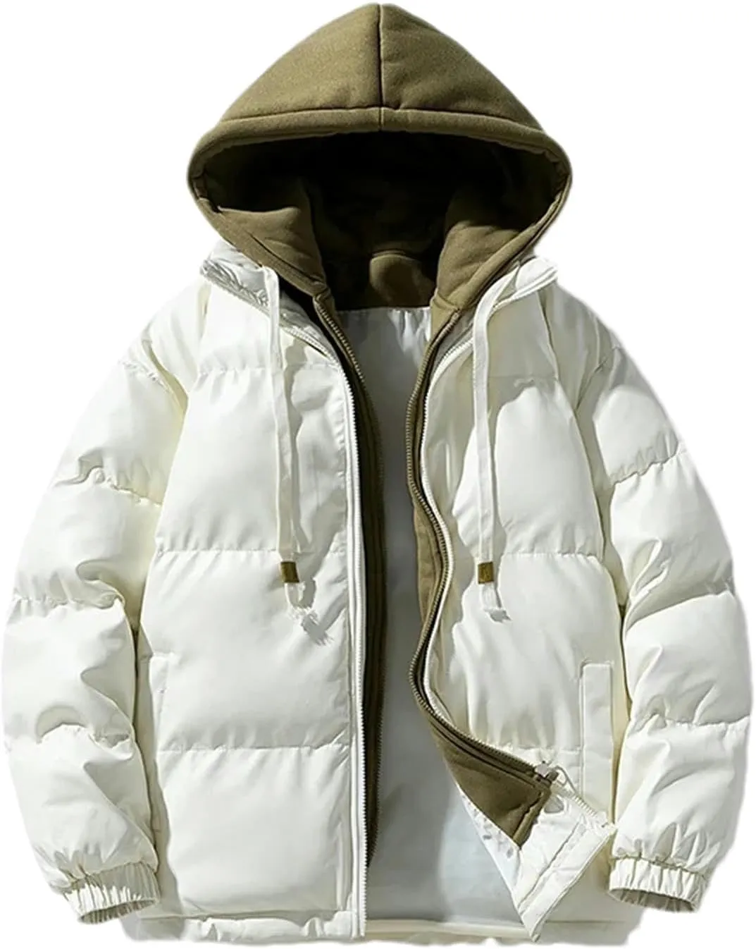 Men's Winter Bread Cotton-padded Jackets Warm Thick Men Trendy Hooded Windproof Parkas Casual Jacket Coats